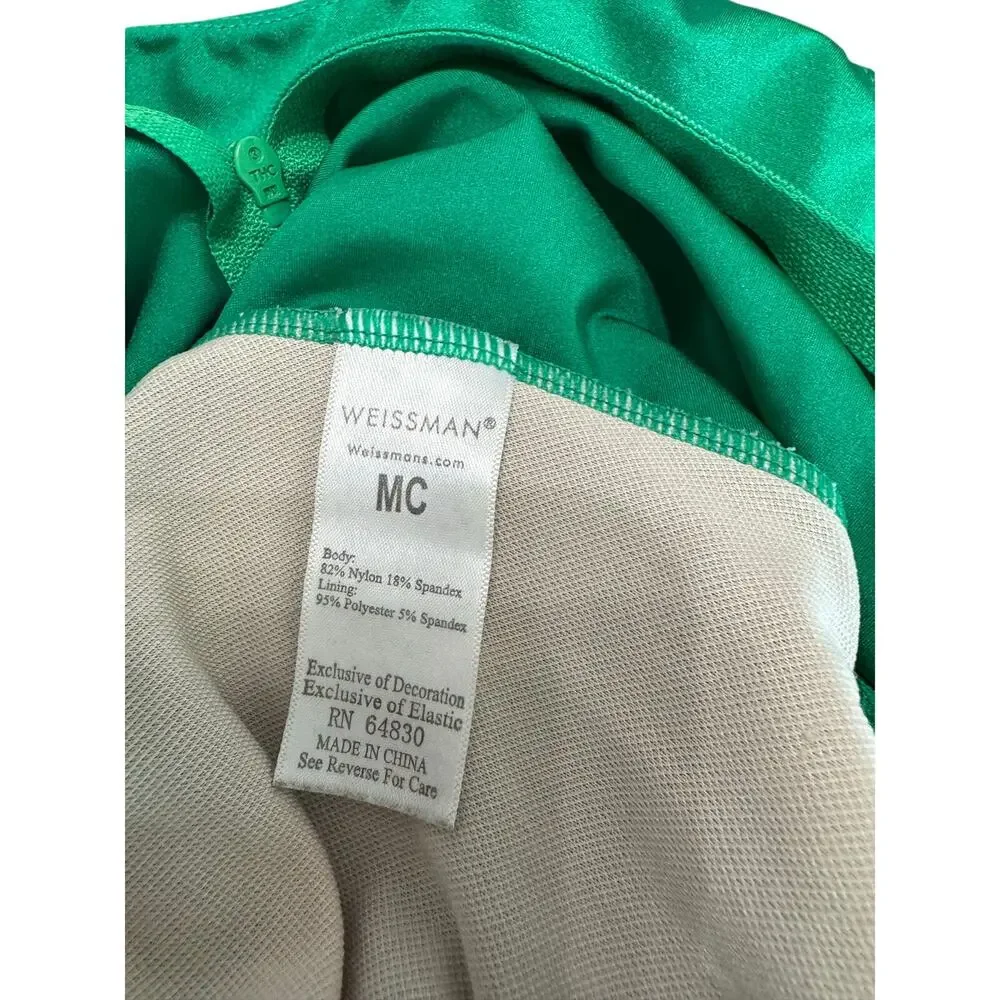 Weissman Girls Dance Shimmer Emerald Green Leotard MC Child Medium Competition